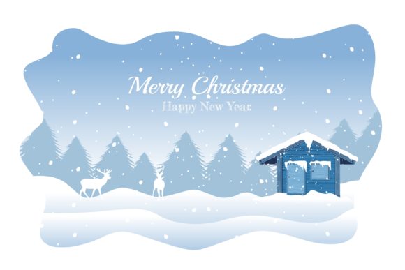 Christmas Beautifull View Illustration