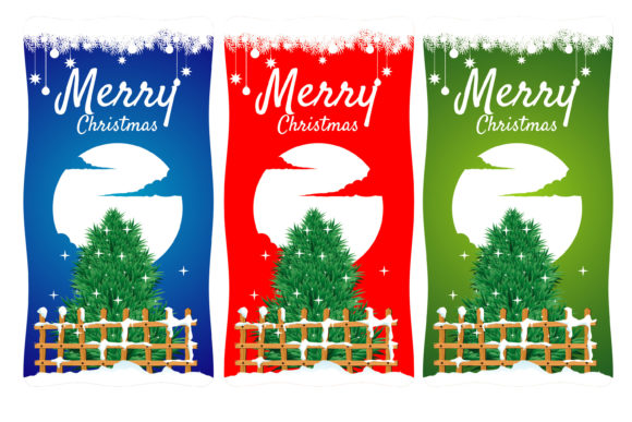 Christmas Beauty Card Design Illustrations