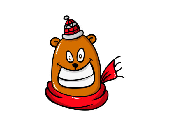 Christmas Brown Bear Illustrations