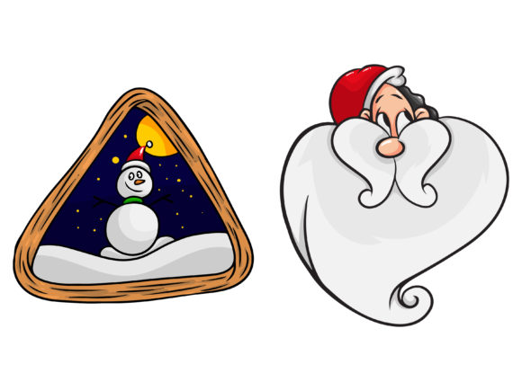 Christmas Bundle Snowman Photo Illustrations