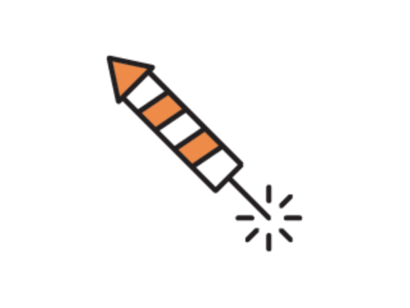 Christmas Firework Illustration