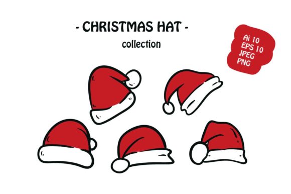 Christmas Hat 5 Icon Pack Illustration