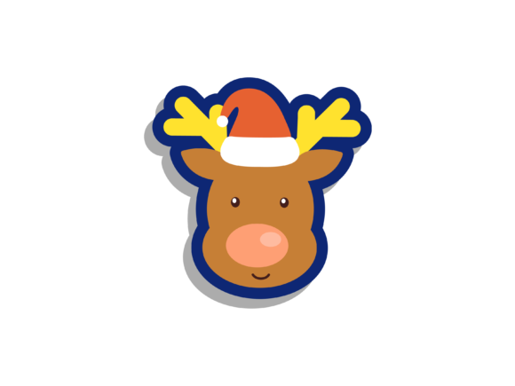 Christmas Illustration Cute Reindeer