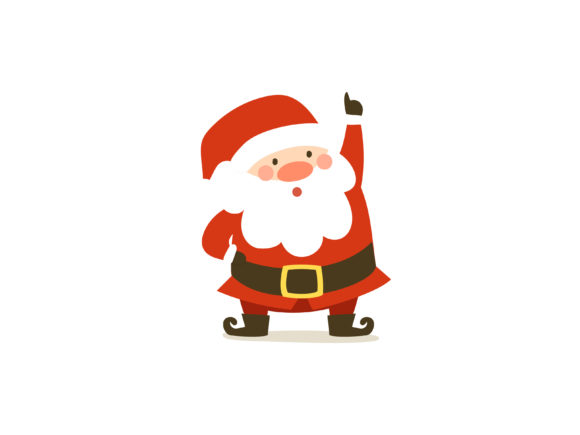 Christmas Illustration Santa Have Idea