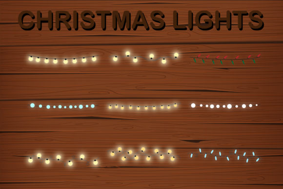 Christmas Light Clipart for Decoration